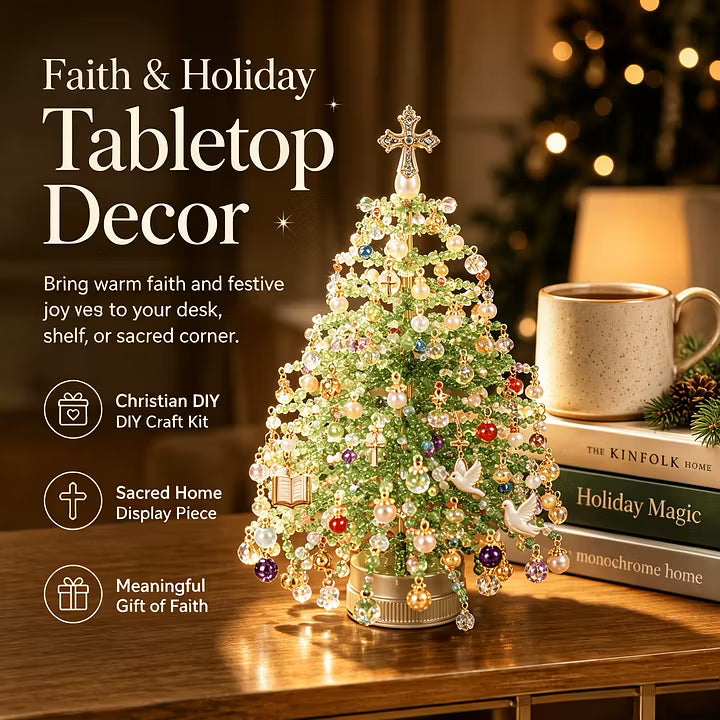 🎄 DIY Beaded Christmas Tree Kit – Create Your Own Sparkling Holiday Decoration