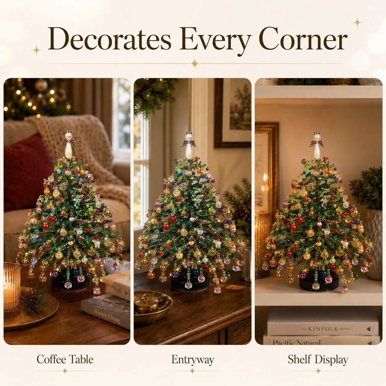 🎄 DIY Beaded Christmas Tree Kit – Create Your Own Sparkling Holiday Decoration