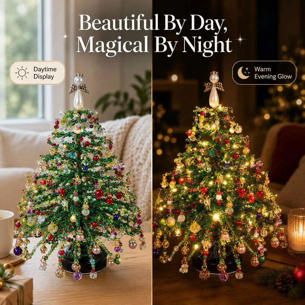 🎄 DIY Beaded Christmas Tree Kit – Create Your Own Sparkling Holiday Decoration