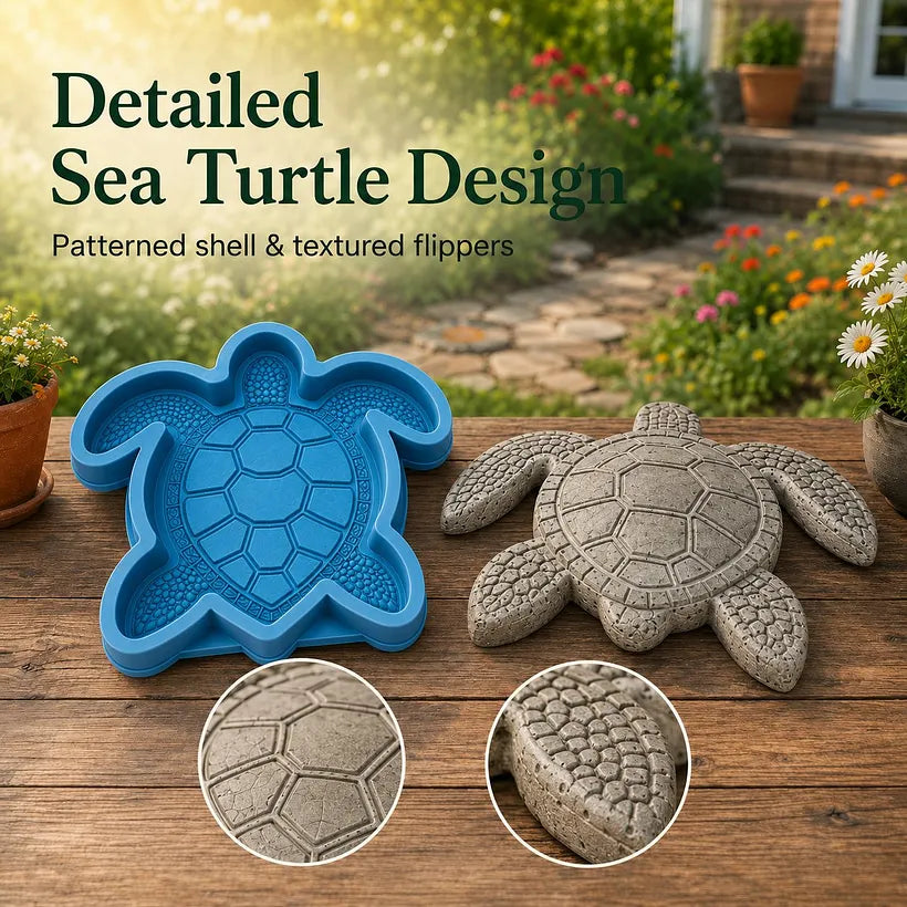 🔥LAST DAY 50% OFF - 🌊 Reusable Ocean Theme Garden Art Mold – Make Your Garden Truly One of a Kind